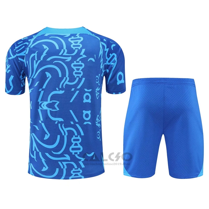 Tuta da Track Chelsea Manica Corta 2022-2023 Blu - Pantaloncini